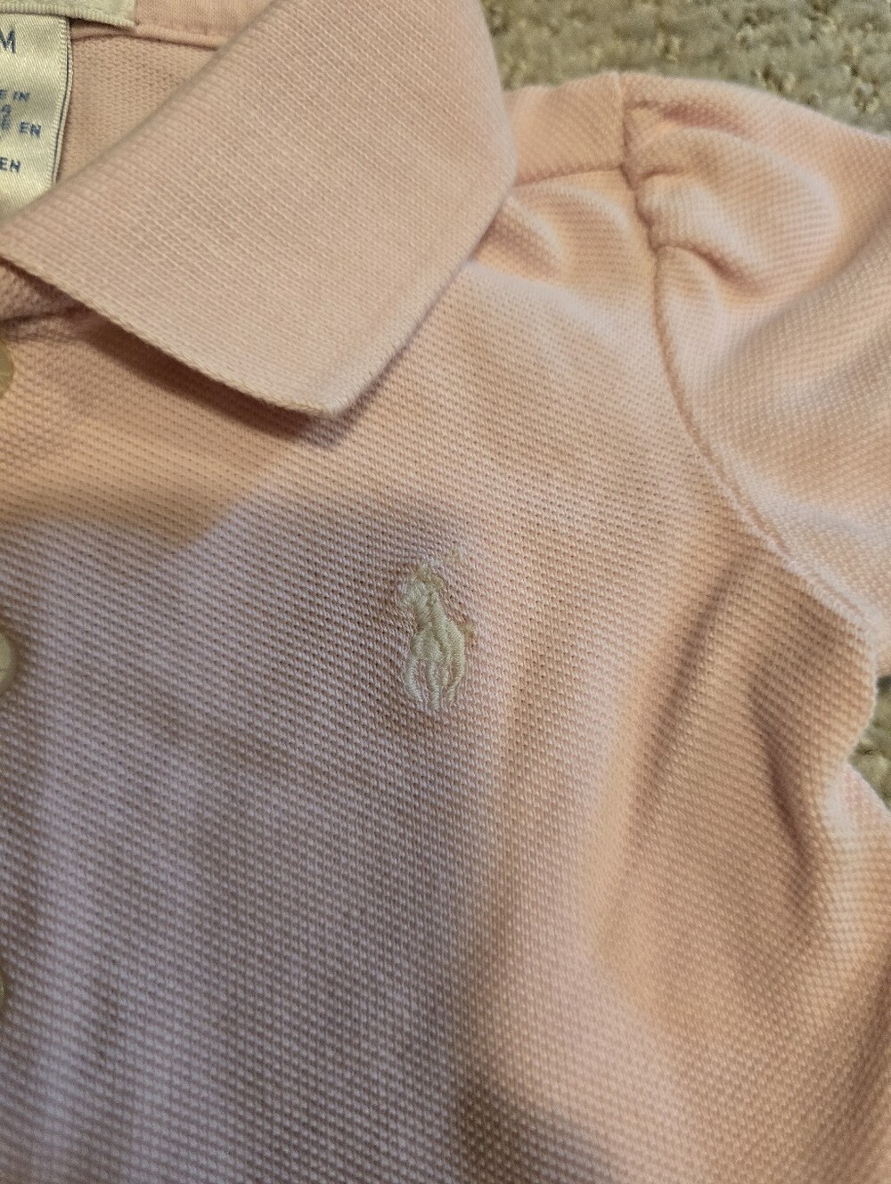 Ralph Lauren Light Pink Polo Peplum Dress - Picture 3 of 5